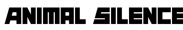 Animal Silence font preview